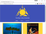 Screenshot of the The Bing Turkby Ensemble website.