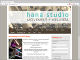 Screenshot of the Hana Studio website.