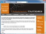 Screenshot of the Taranaki Tutors website.